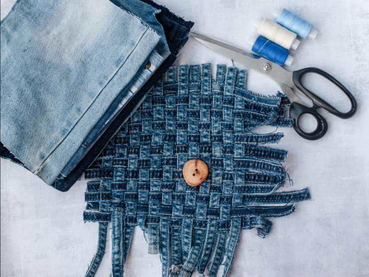 riciclo creativo jeans casa
